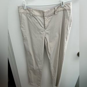 Cream Chino Ankle Pants Worn Once!